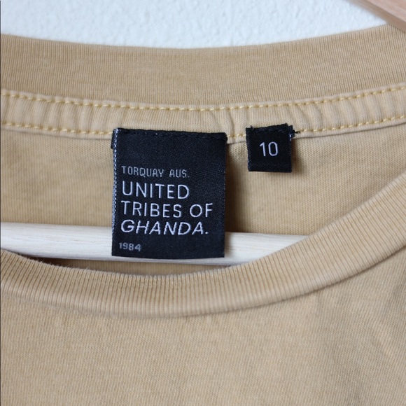 GHANDA WOMENS TEE CROPPED YELLOW - Picture 3 of 3